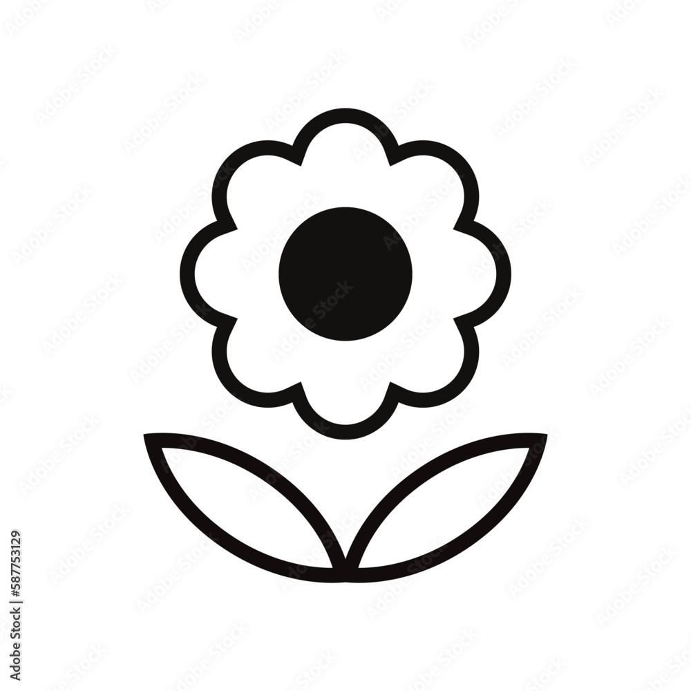 Flower vector icon. Floral sign. Flower flat sign design. Flower symbol pictogram. UX UI icon Flower vector icon. Floral sign. Flower flat sign design. Flower symbol pictogram. UX UI icon