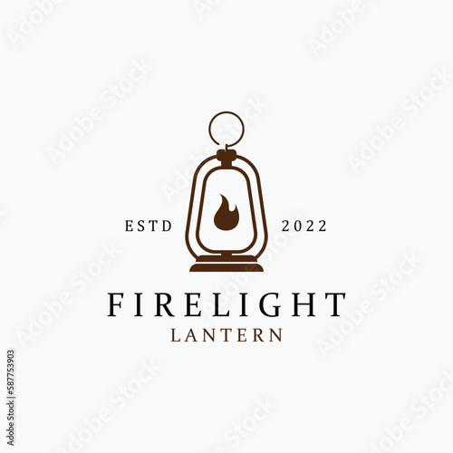 Lantern Lamp Design Vector Template