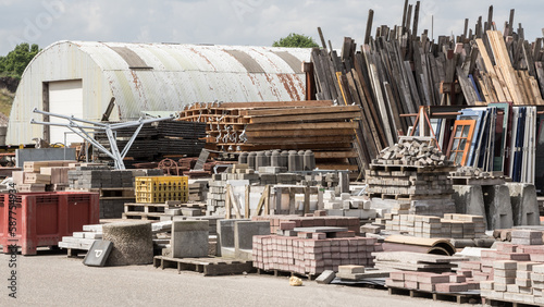 Reusable waste from old houses and buildings