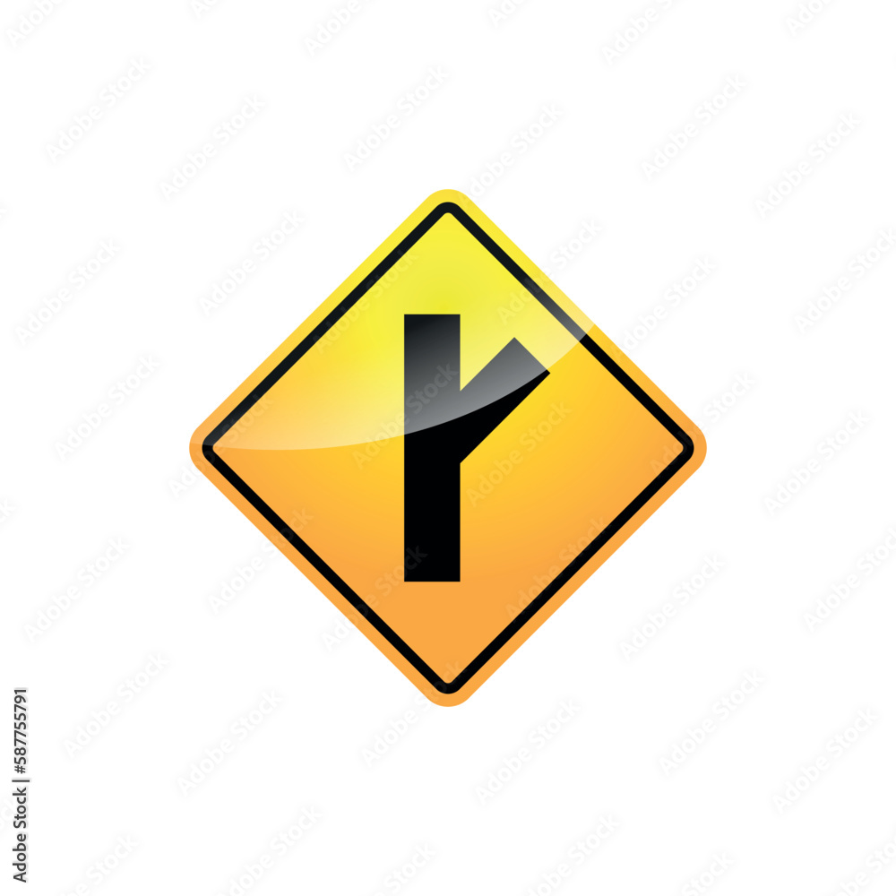 Traffic Sign  Street Sign Icon Vector Template