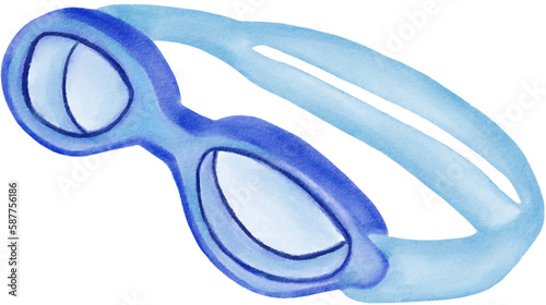 swimming goggle sport watercolor png