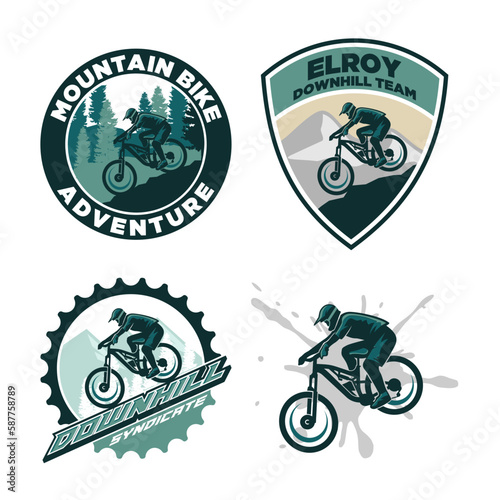 Mountain Bike Downhill Badge 07 