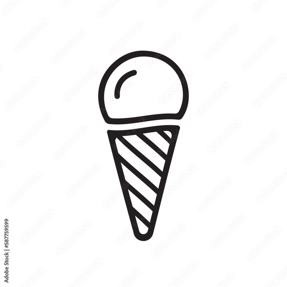 Ice Cream vector icon. Ice-cream flat sign design. Ice cream symbol pictogram. UX UI icon Ice Cream vector icon. Ice-cream flat sign design. Ice cream symbol pictogram. UX UI icon