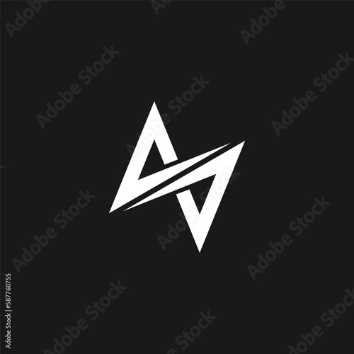 Initial Letter AA logo with infinity symbol. Creative logo design concept. Letter AA logo with an ambigram