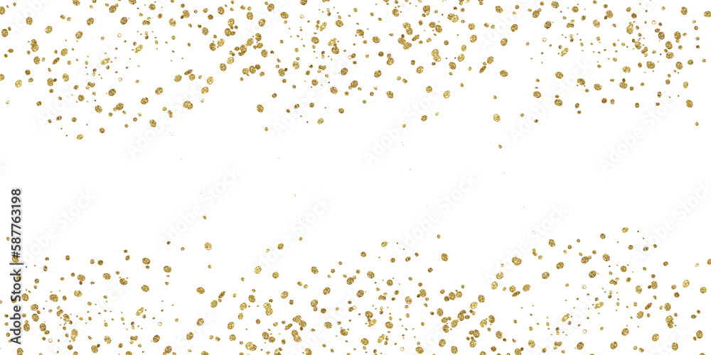 luxury sparkling, gold confetti,Gold sparkle ,splatter border,Gold Foil Frame Gold brush stroke on transparent background