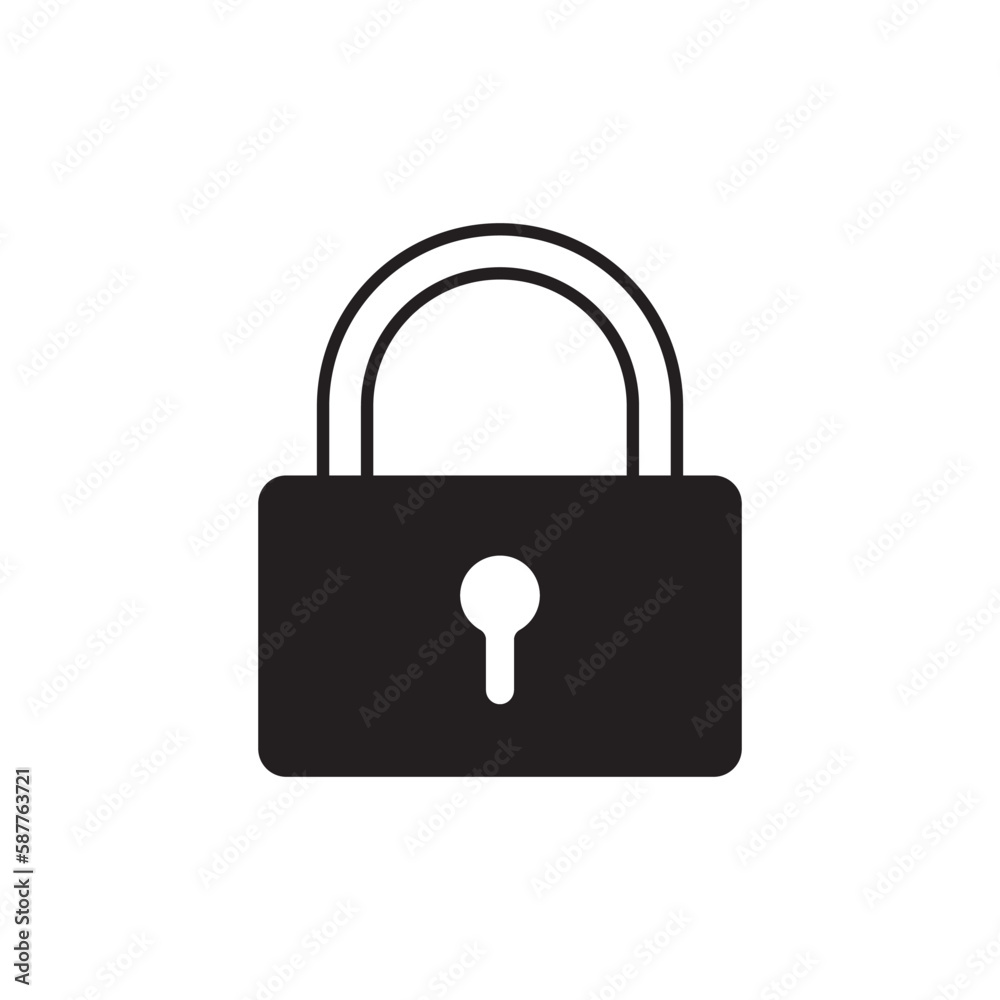 Lock vector linear icon. Private lock flat sign design. Padlock symbol. UX UI icon Lock vector linear icon. Private lock flat sign design. Padlock symbol. UX UI icon