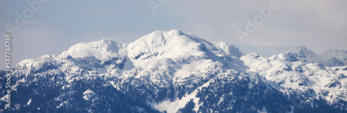Canadian Mountain Landscape Nature Background. Aerial View. Squamish, BC, Canada. © edb3_16