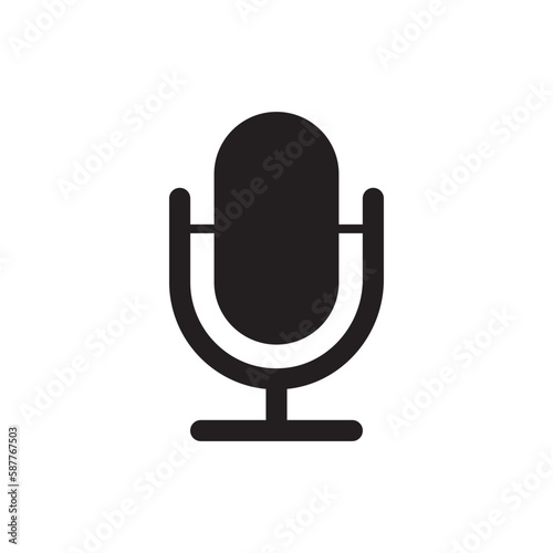 Mic vector icon. Microphone vector icon. Mic flat sign design. Karaoke microphone icon. Broadcast mic sign. Micro flat symbol pictogram. UX UI icon