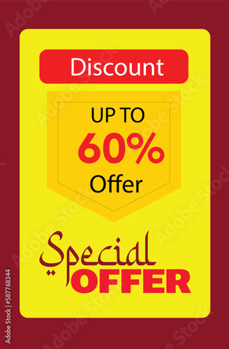discount offer label vector illustration
