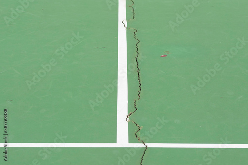 Broken Tennis Floor At Amsterdam The Netherlands 28-3-2023  © Robertvt