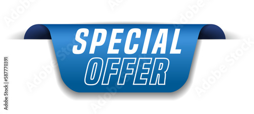 Colorful vector flat design banner special offer. This sign is well adapted for web design.
