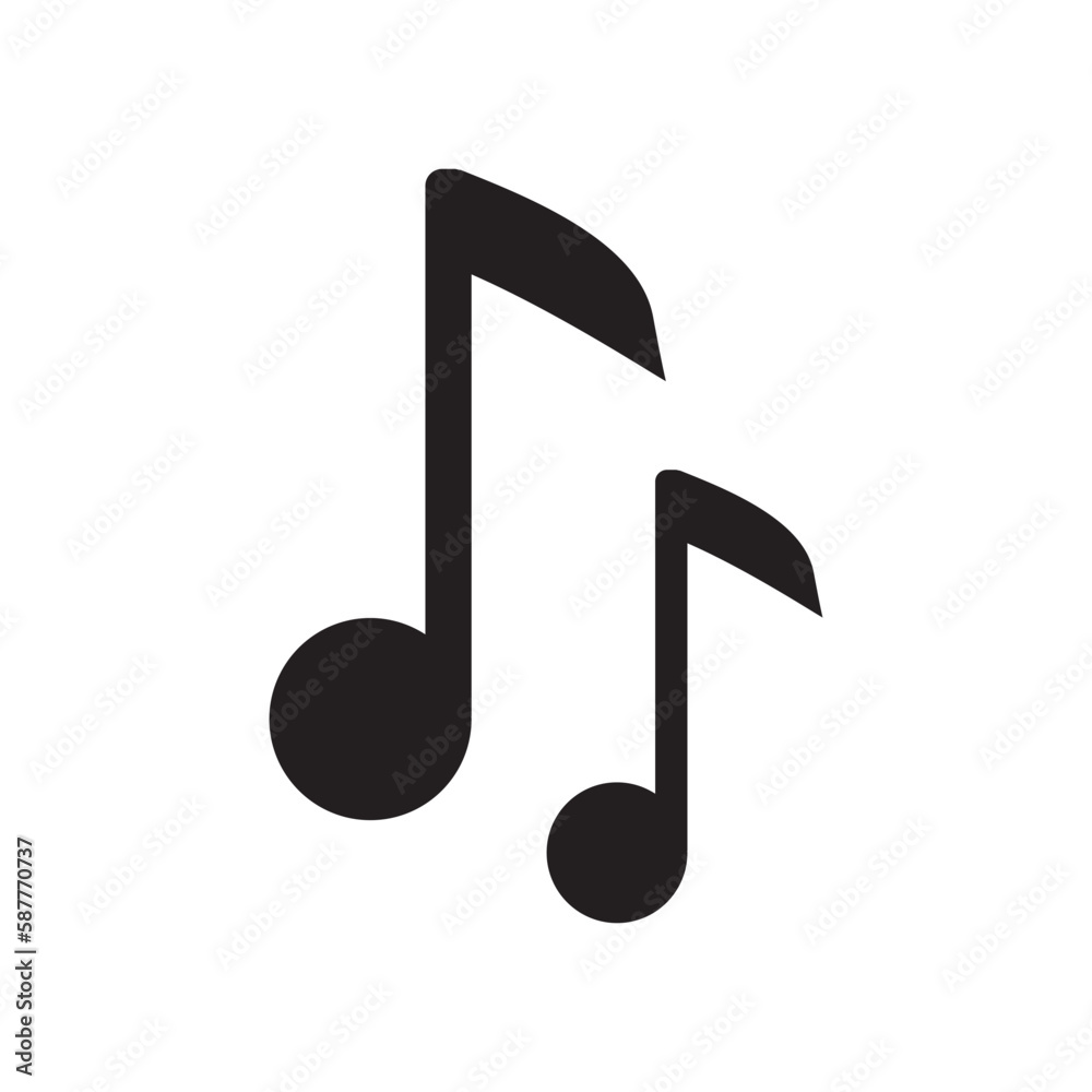 Music vector icon. Music note flat sign design. EPS 10 music note symbol pictogram Music vector icon. Music note flat sign design. EPS 10 music note symbol pictogram