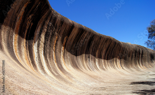 The Stone Wave Wave Rock in Hyden, Australia