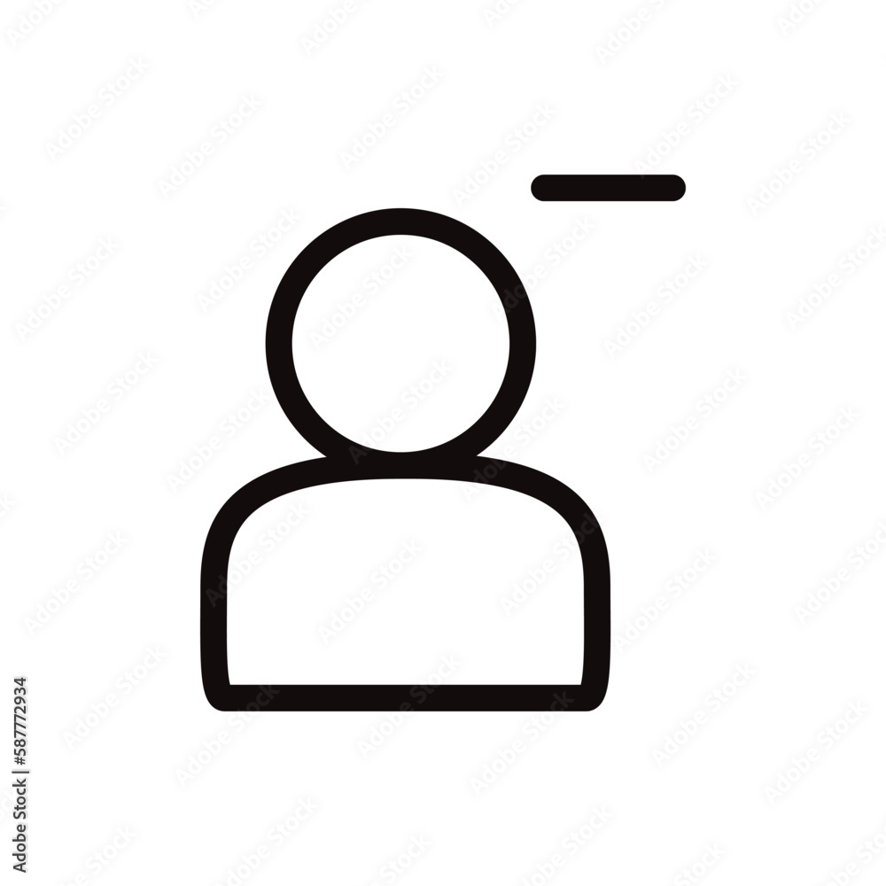 User vector icon. Add member person flat sign design. Man linear pictogram. Illustration of user symbol pictogram. UX UI icon User vector icon. Add member person flat sign design. Man linear pictogram. Illustration of user symbol pictogram. UX UI icon