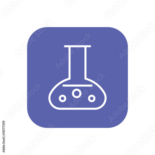 Chemistry icon vector stock.