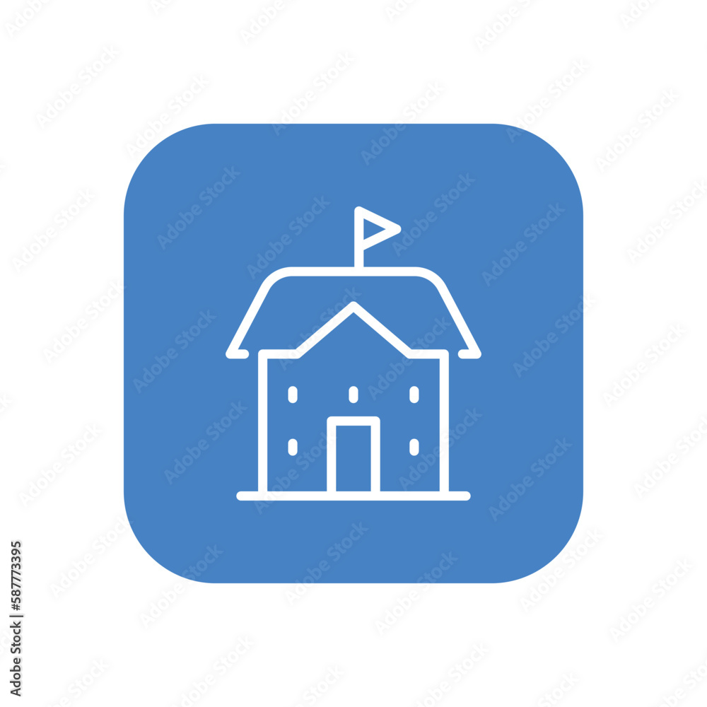 University icon vector stock. University icon vector stock.