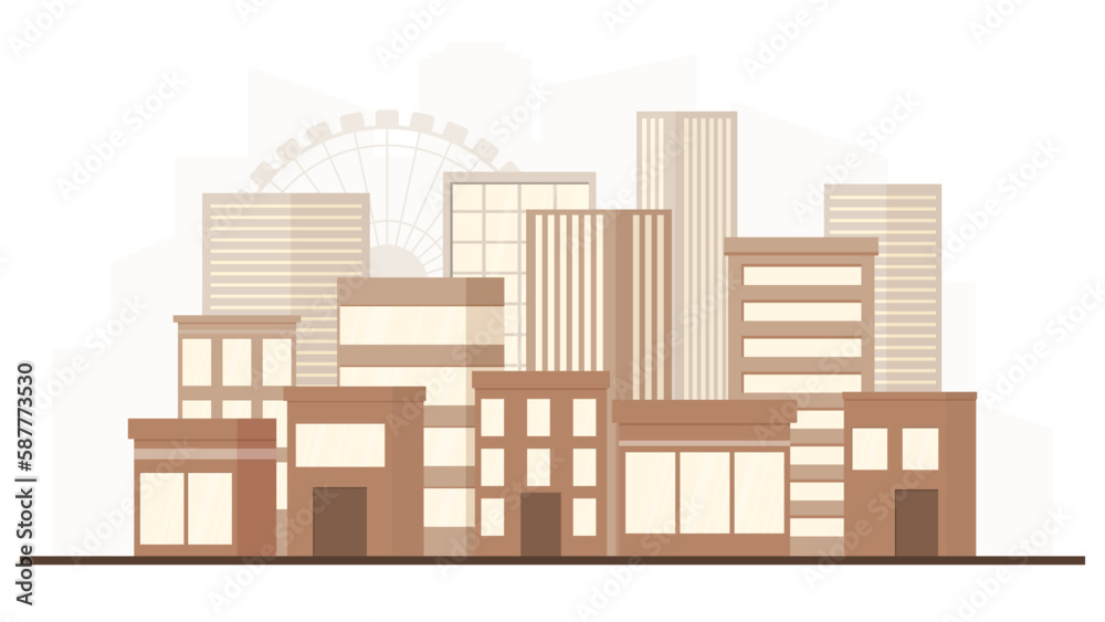 illustration of a modern city illustration of a modern city