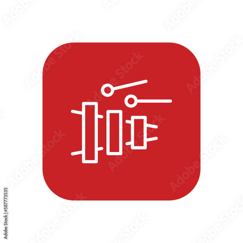 Mucis Class icon vector stock. photo