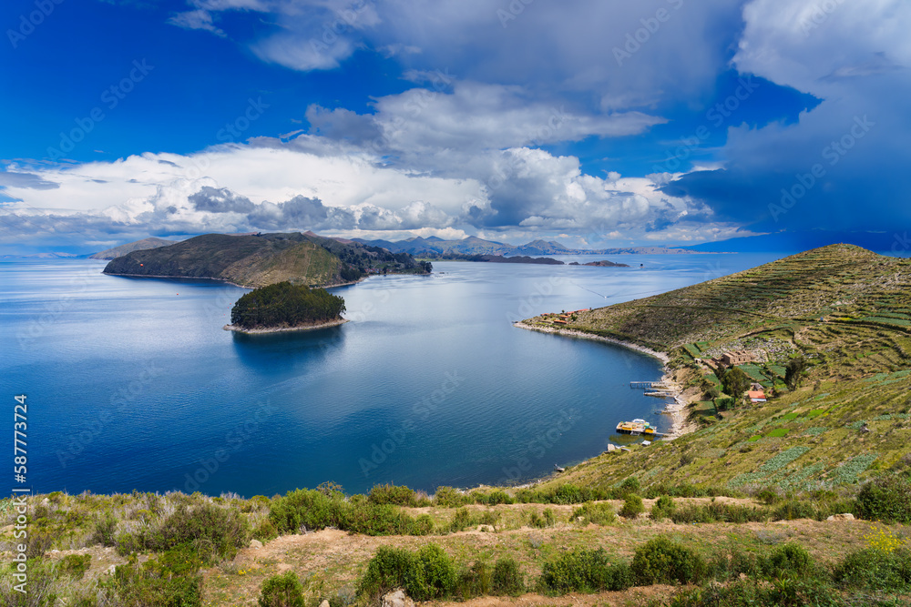 Titicacaca lake in Bolivia