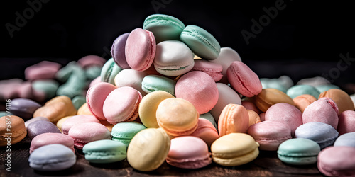 colorful macarons