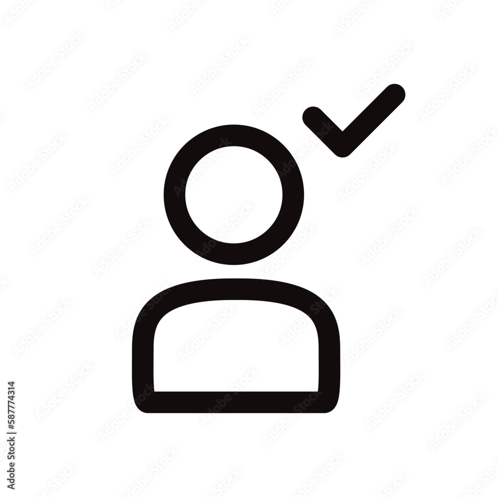 User vector icon. Add member person flat sign design. Man linear pictogram. Illustration of user symbol pictogram. UX UI icon User vector icon. Add member person flat sign design. Man linear pictogram. Illustration of user symbol pictogram. UX UI icon