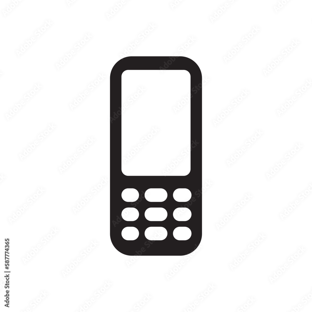Digital mobile phone vector icon. Mobile gadget flat sign design. Phone symbol pictogram. UX UI icon Digital mobile phone vector icon. Mobile gadget flat sign design. Phone symbol pictogram. UX UI icon