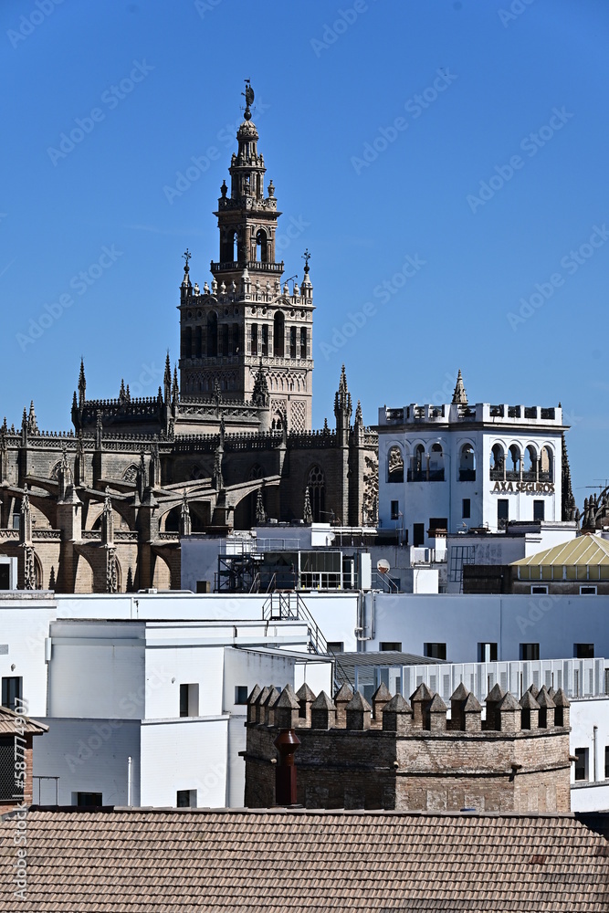 seville, spain, city, monuments, europe, historic, old, panorama, andalusia, 