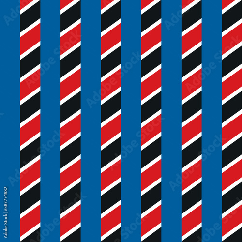 Blue Red Black Striped Pattern Background