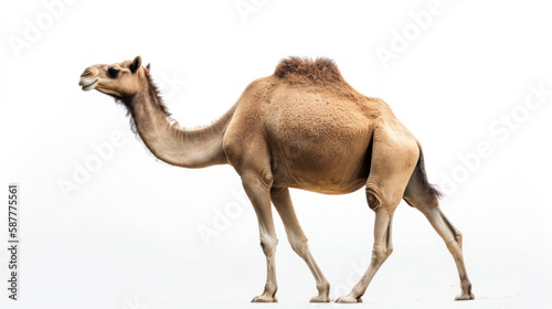 animal on the white Background a Camel generative ai