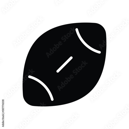 Rubgy icon vector stock.
