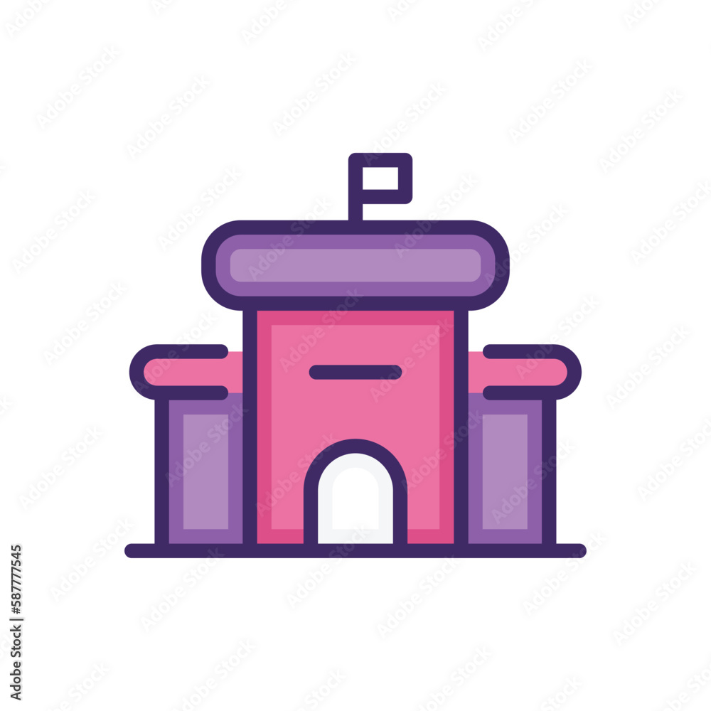 School icon vector stock. School icon vector stock.