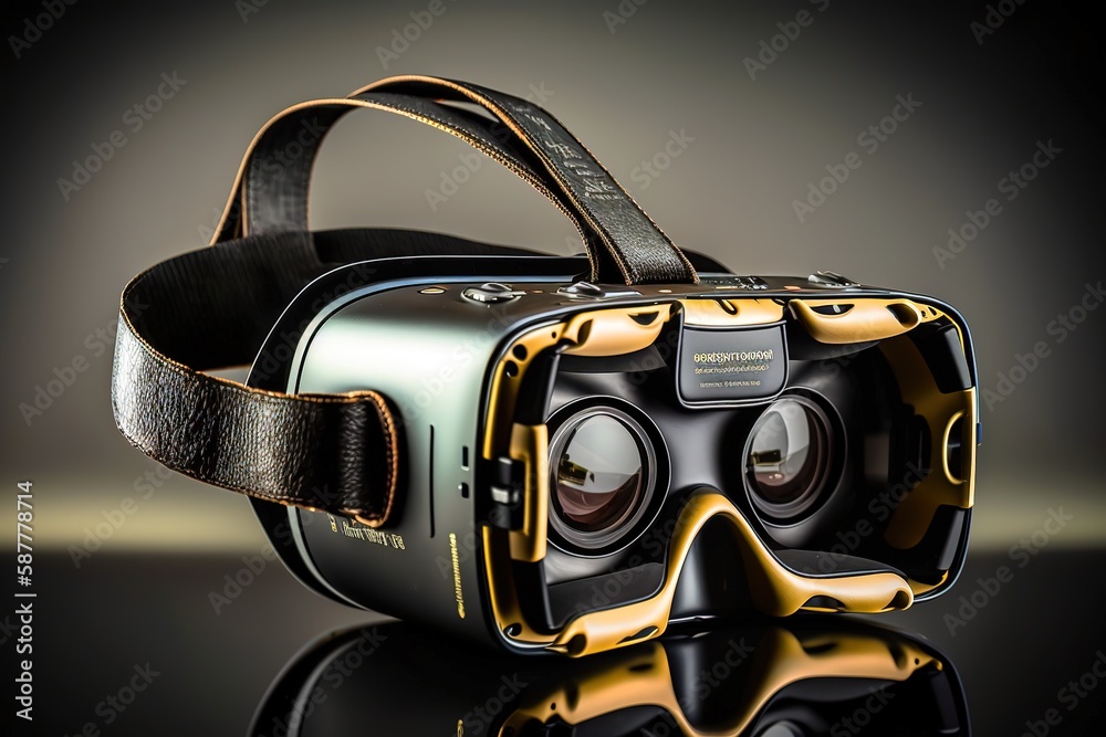 A virtual reality headset. Generative Ai.