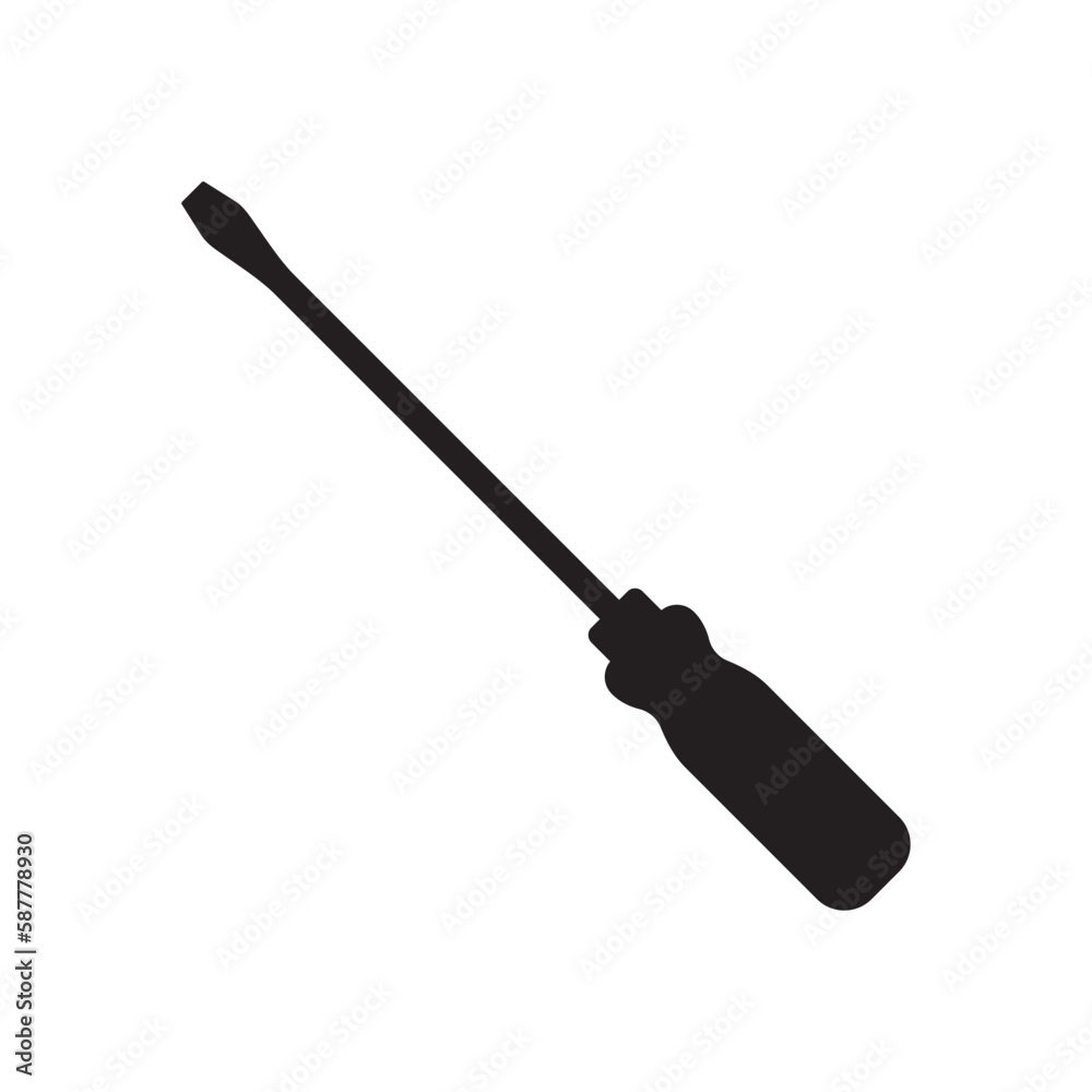 Screwdriver vector icon. Turn-screw tool flat sign design. Screwdriver flat symbol pictogram. UX UI icon Screwdriver vector icon. Turn-screw tool flat sign design. Screwdriver flat symbol pictogram. UX UI icon