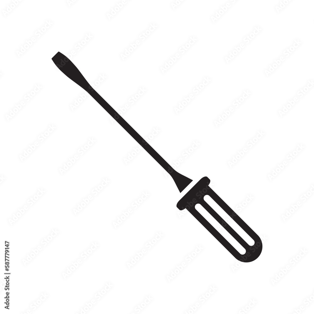 Screwdriver vector icon. Turn-screw tool flat sign design. Screwdriver flat symbol pictogram. UX UI icon Screwdriver vector icon. Turn-screw tool flat sign design. Screwdriver flat symbol pictogram. UX UI icon