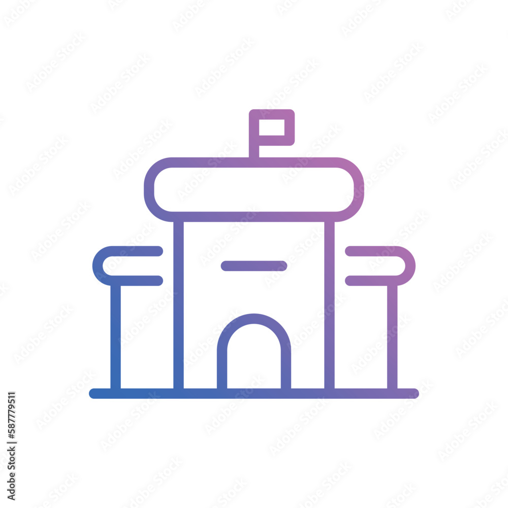 School icon vector stock. School icon vector stock.