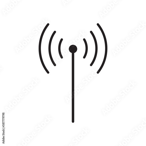 Wifi signal vector icon, wireless internet connection flat sign design. Wi-fi isolated symbol pictogram. UX UI icon