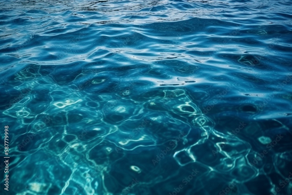 crystal blue water, background Generative AI crystal blue water, background Generative AI