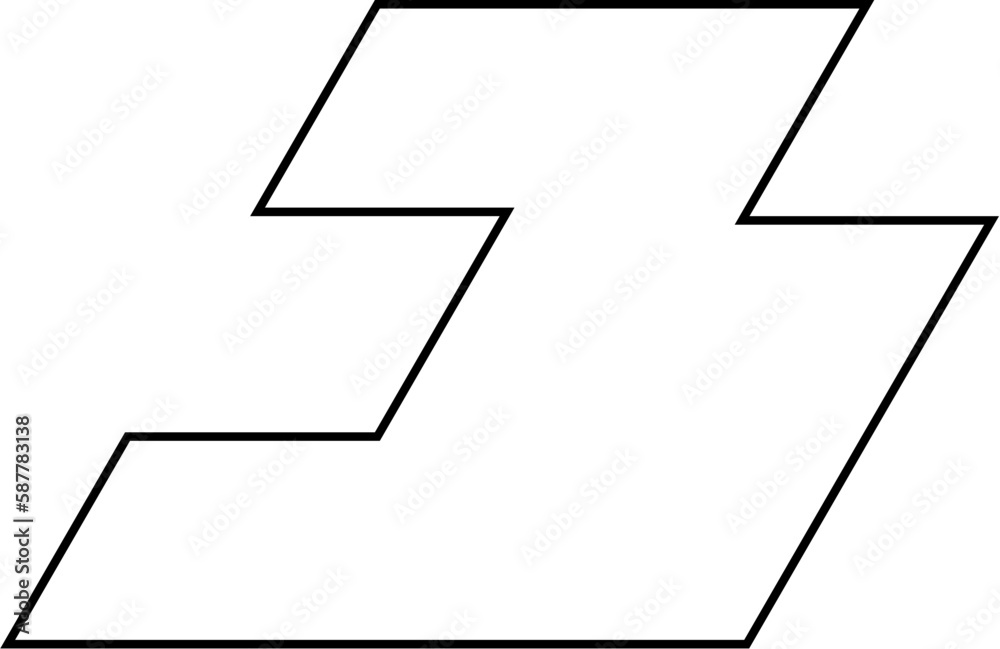 Random Shape Outline Design Element Random Shape Outline Design Element