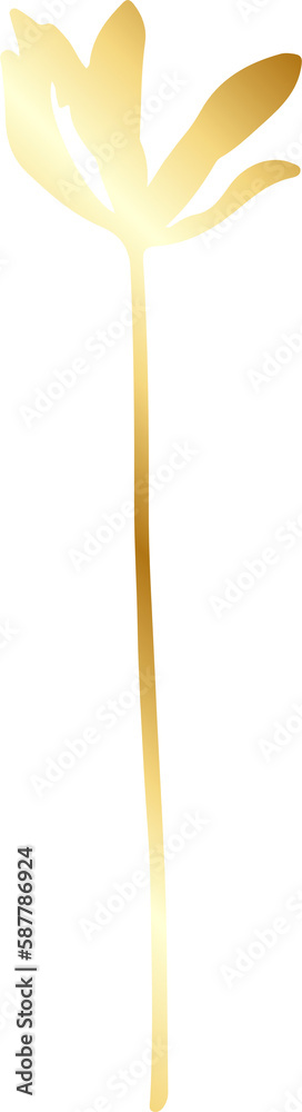 Gold Leaf Shape Design Element
Gold Leaf Shape Design Element