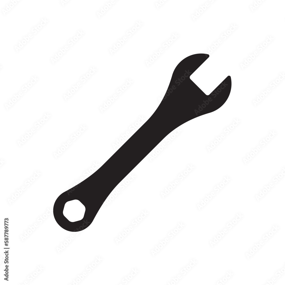 Wrench spanner vector icon. Spanner flat sign design. Repair tool icon. Engineer work tools symbol. Mechanic tools sign. Toolkit icon. Isolated tool symbol pictogram. UX UI icon Wrench spanner vector icon. Spanner flat sign design. Repair tool icon. Engineer work tools symbol. Mechanic tools sign. Toolkit icon. Isolated tool symbol pictogram. UX UI icon