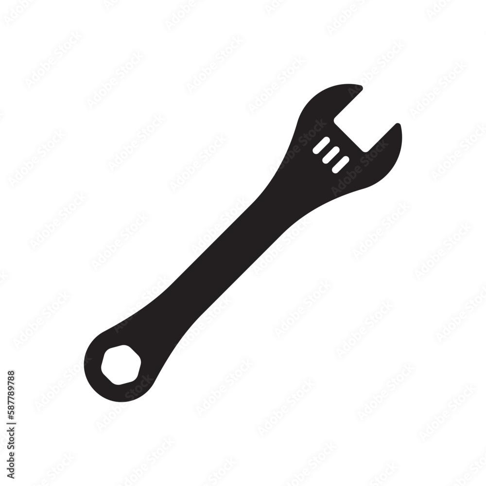 Wrench spanner vector icon. Spanner flat sign design. Repair tool icon. Engineer work tools symbol. Mechanic tools sign. Toolkit icon. Isolated tool symbol pictogram. UX UI icon Wrench spanner vector icon. Spanner flat sign design. Repair tool icon. Engineer work tools symbol. Mechanic tools sign. Toolkit icon. Isolated tool symbol pictogram. UX UI icon