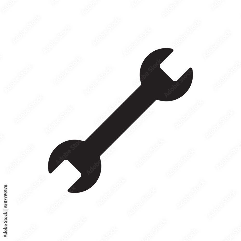 Wrench spanner vector icon. Spanner flat sign design. Repair tool icon. Engineer work tools symbol. Mechanic tools sign. Toolkit icon. Isolated tool symbol pictogram. UX UI icon Wrench spanner vector icon. Spanner flat sign design. Repair tool icon. Engineer work tools symbol. Mechanic tools sign. Toolkit icon. Isolated tool symbol pictogram. UX UI icon