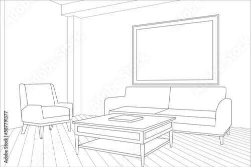 interior design of living room © The InkPot