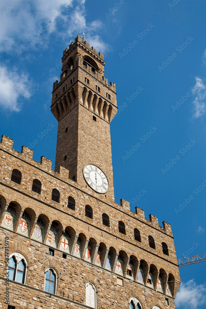 The Palazzo Vecchio Museum and Tower - Florence Italy