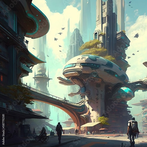 The Futuristic City of Tomorrow © Toni