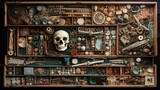 bones, skull, human body, science, life, death