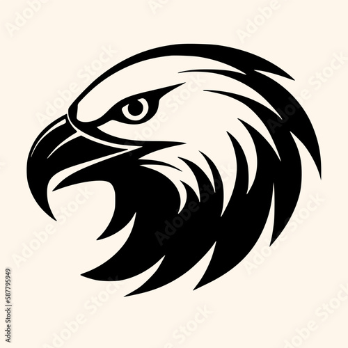 Eagle vector for logo or icon,clip art, drawing Elegant minimalist style,abstract style Illustration