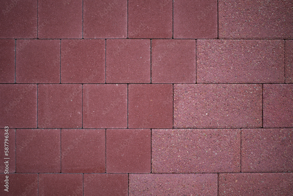The paving slabs are red. Drawing variant. The paving slabs are red. Drawing variant.