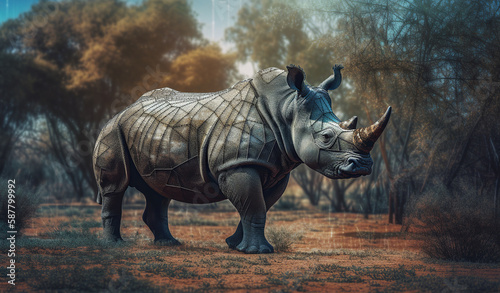 Exploring new technologies and artificial intelligence methods being used to increase the population of endangered rhinos. Generative AI