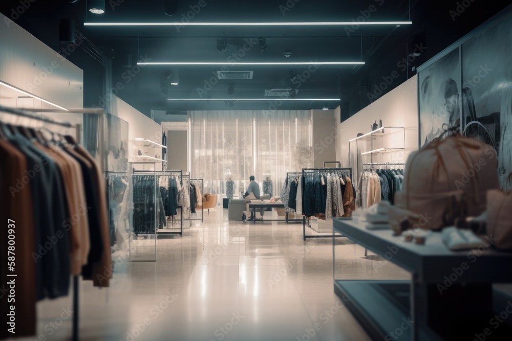 Modern clothing boutique Generative AI Modern clothing boutique Generative AI
